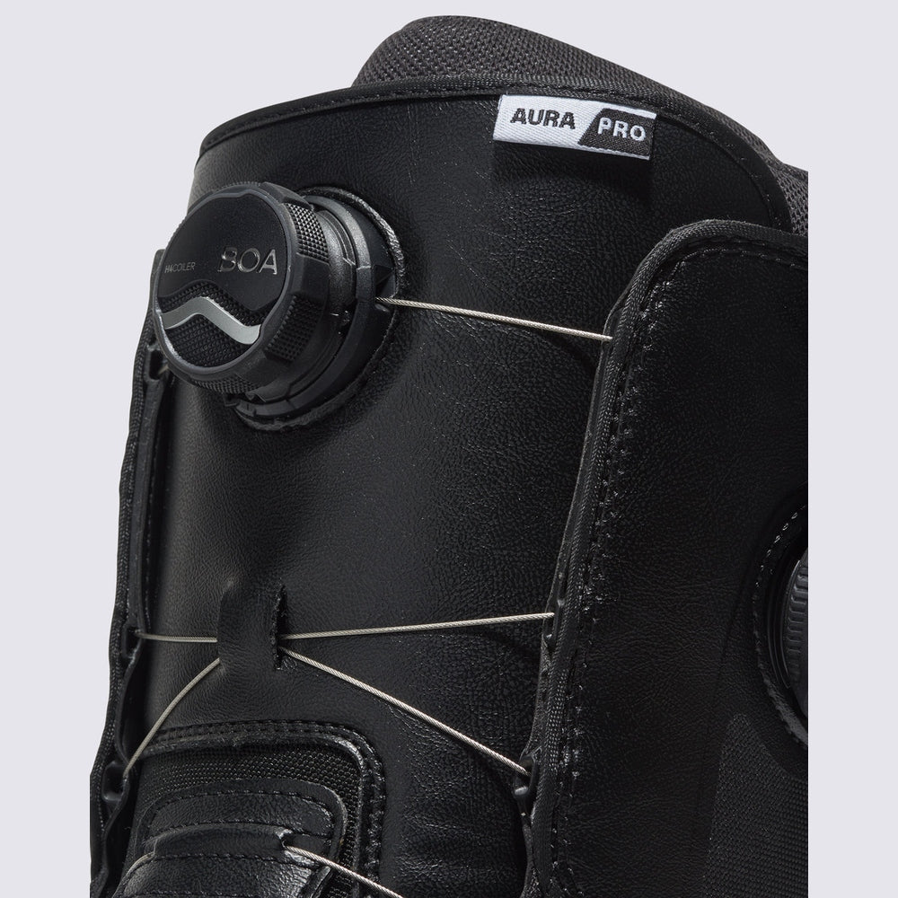 Vans Aura Pro Snowboard Boot - Black/White 2026