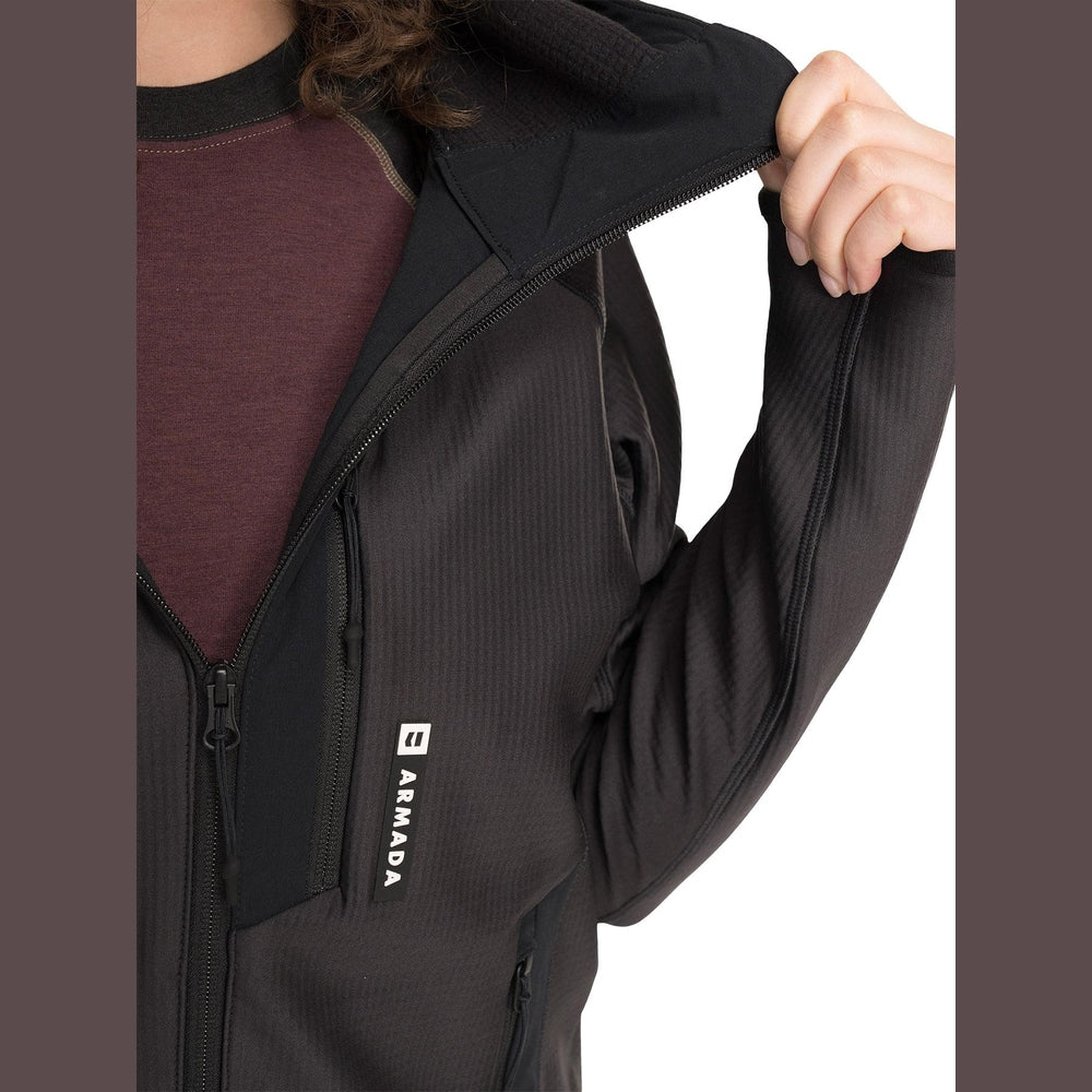 Venyu Grid Fleece Full-Zip Hooded Mid Layer Jacket - Women's 2026