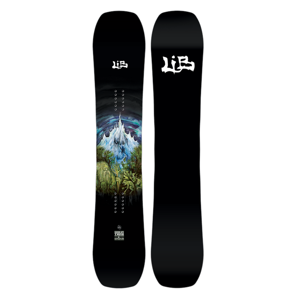 スノーボード lib tech skunk ape 163UW 24-25 LibTech Skunk Ape Twin Snowboard 163cm Wide 2027 Demo|Glacier Ski Shop