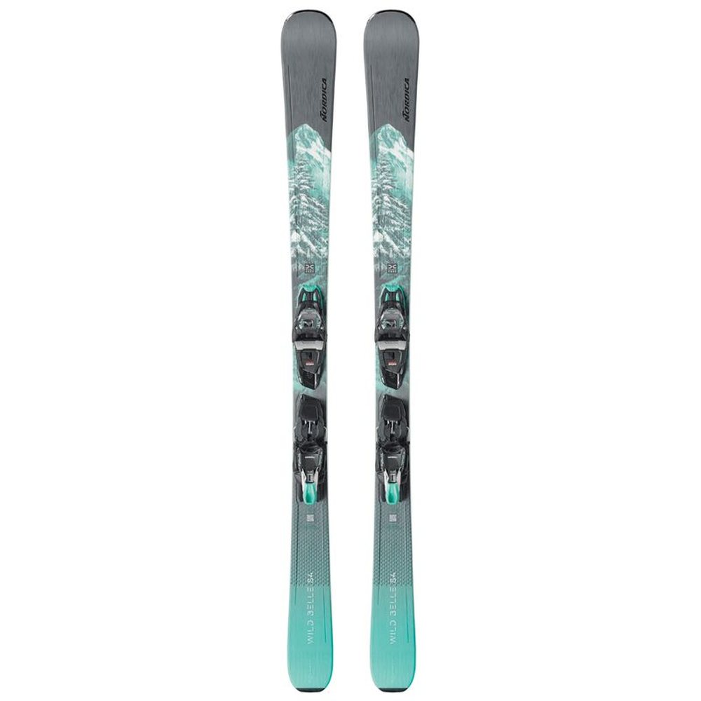 k2 beluved 78 ti skis with bindings women's 2017 2018 Nordica Womens Wild Belle DC 84 TP2 Light 11 Skis 2025 BLACKTEAL 168