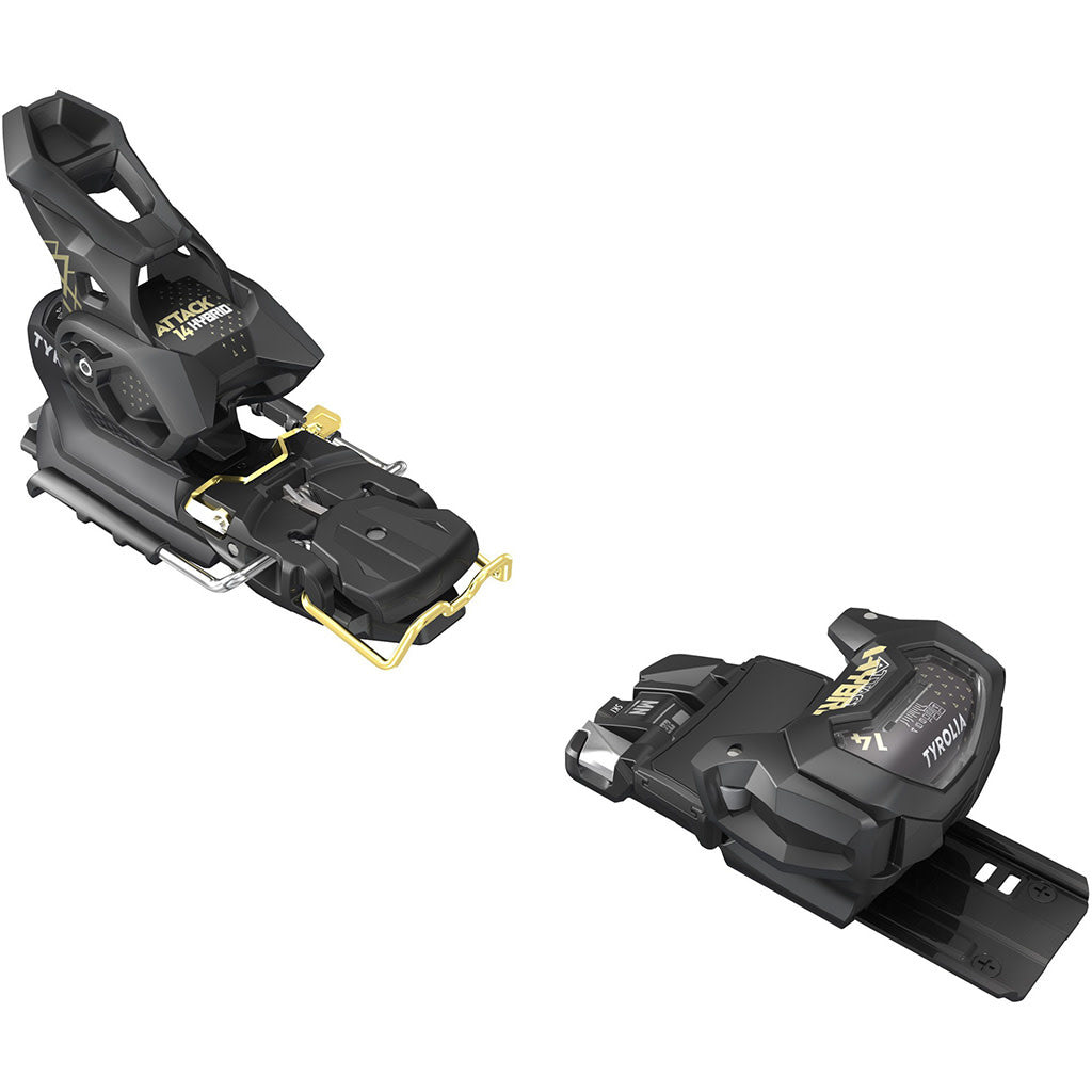Tyrolia Attack Hybrid 14 MN/PT Ski Bindings Black/Gold 2026