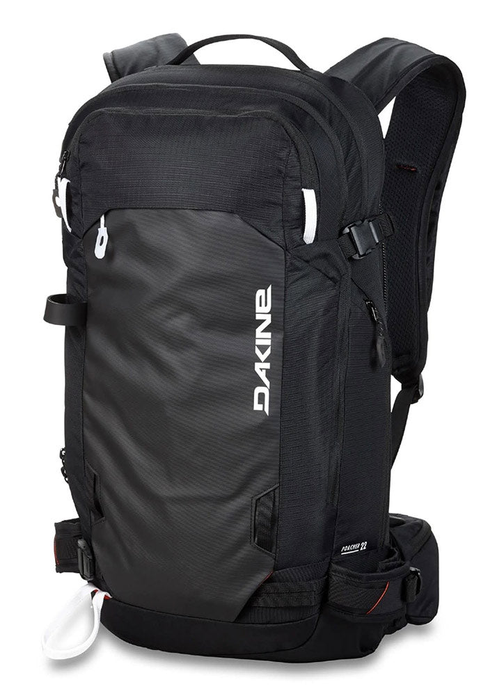 black skiing backpack for 15 laptop Dakine Poacher 22L Backpack (black)