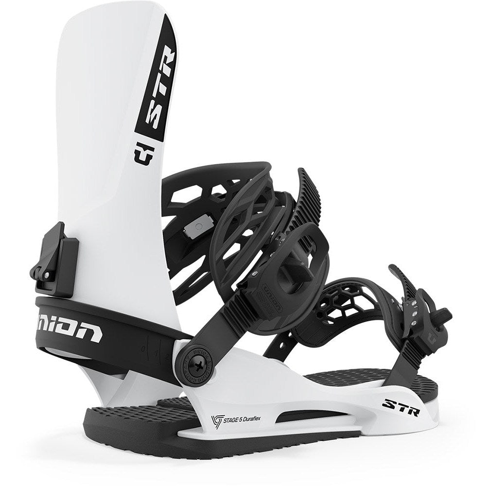 Union STR Snowboard Bindings - White 2024