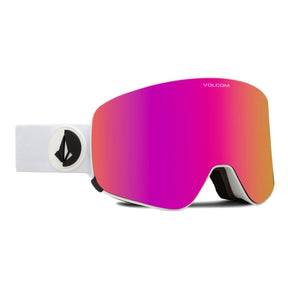 Volcom Odyssey Goggle Matte White/Pink Chrome (+Bonus Lens - Yellow)  - 2025