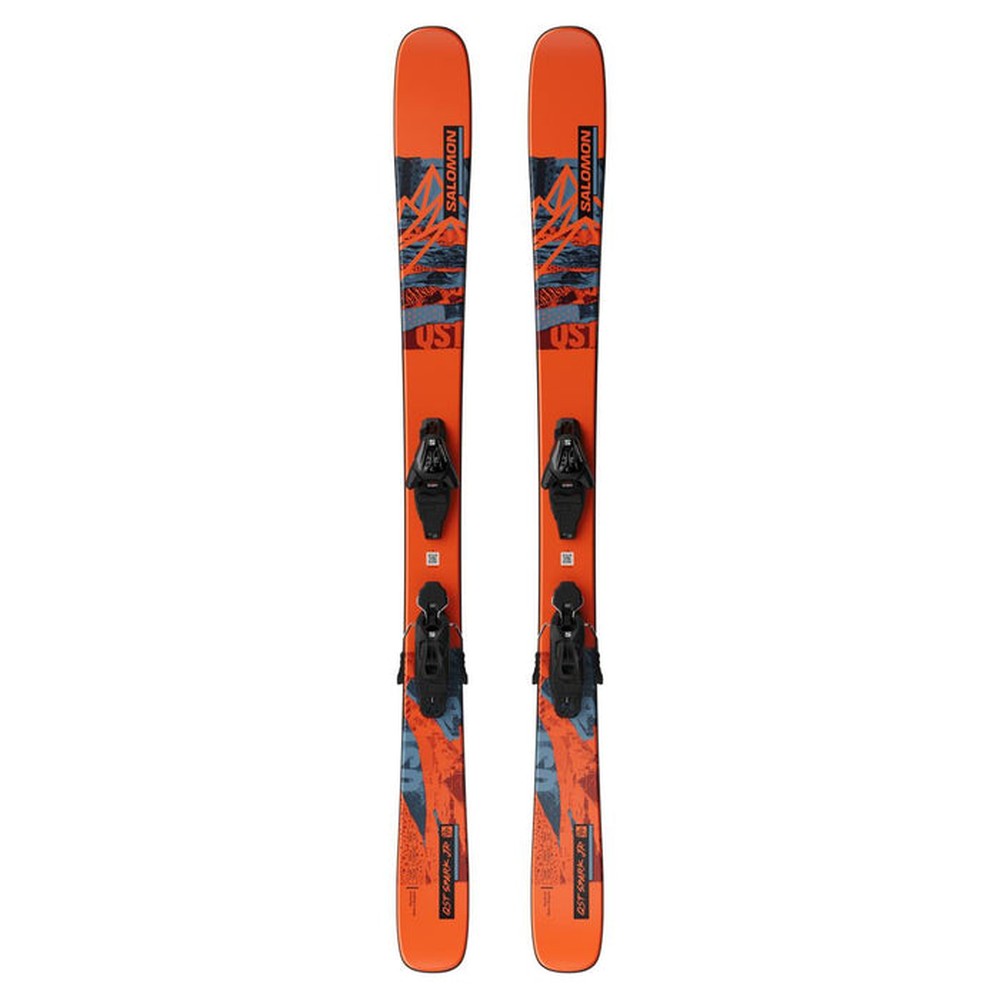 kids salomon skis Salomon Junior L Qst Spark + C5 Gw Apline Ski
