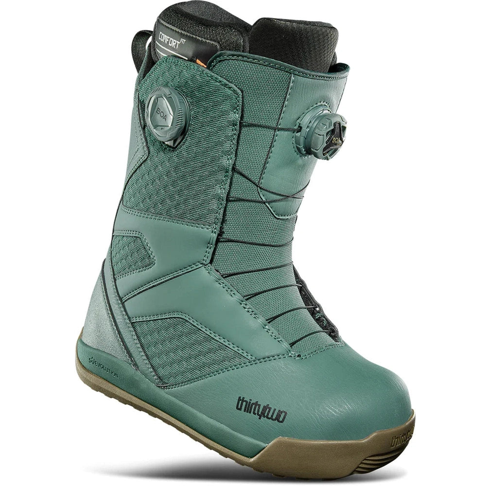 thirtytwo-stw-double-boa-snowboard-boots-womens-green-2025